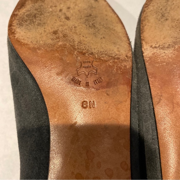 (1) Trendy Pair Of Vintage Gray Amalfi Women’s Dress Designer Heels Size 8 - Picture 14 of 15